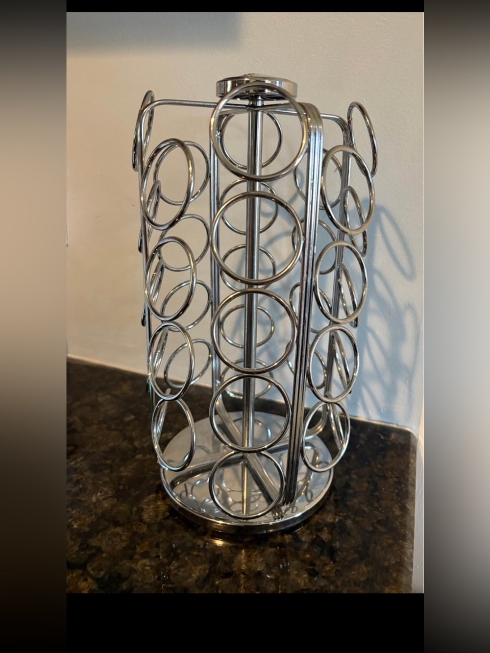 Keurig Storage Carousel, Coffee Pod Storage Holds 36 K-Cups Silver